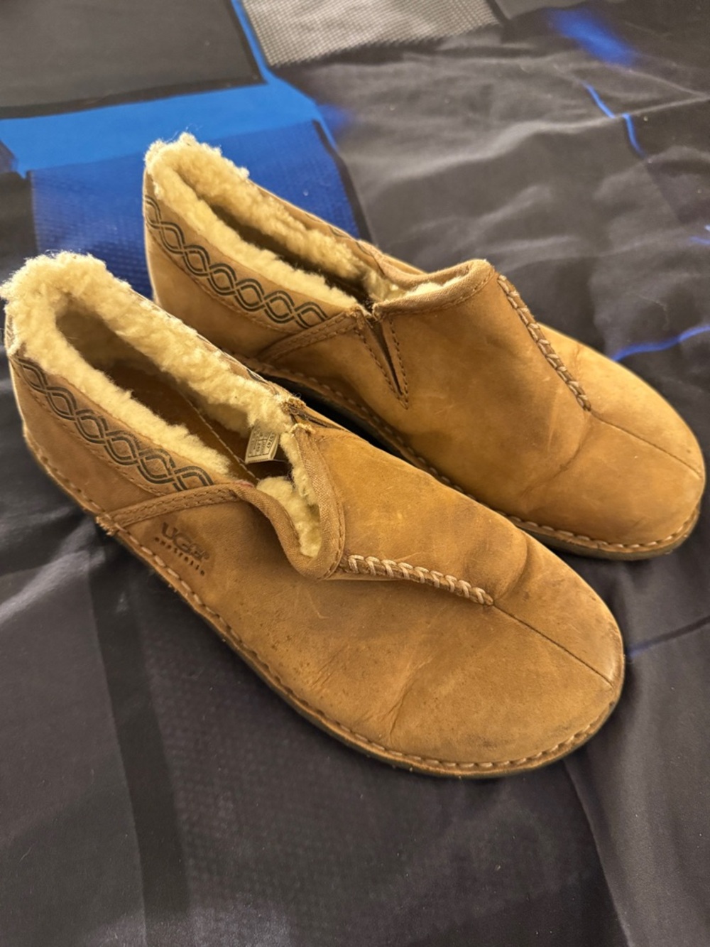 UGG Australia Women’s Chestnut Suede Slip-On Loafers